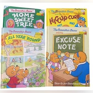 The Berenstain Bears Cub Club Lot of 4 Hardback Books